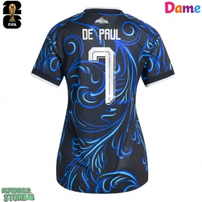 Argentina Rodrigo De Paul #7 Replika Udebanetrøje Dame VM 2026 Kortærmet